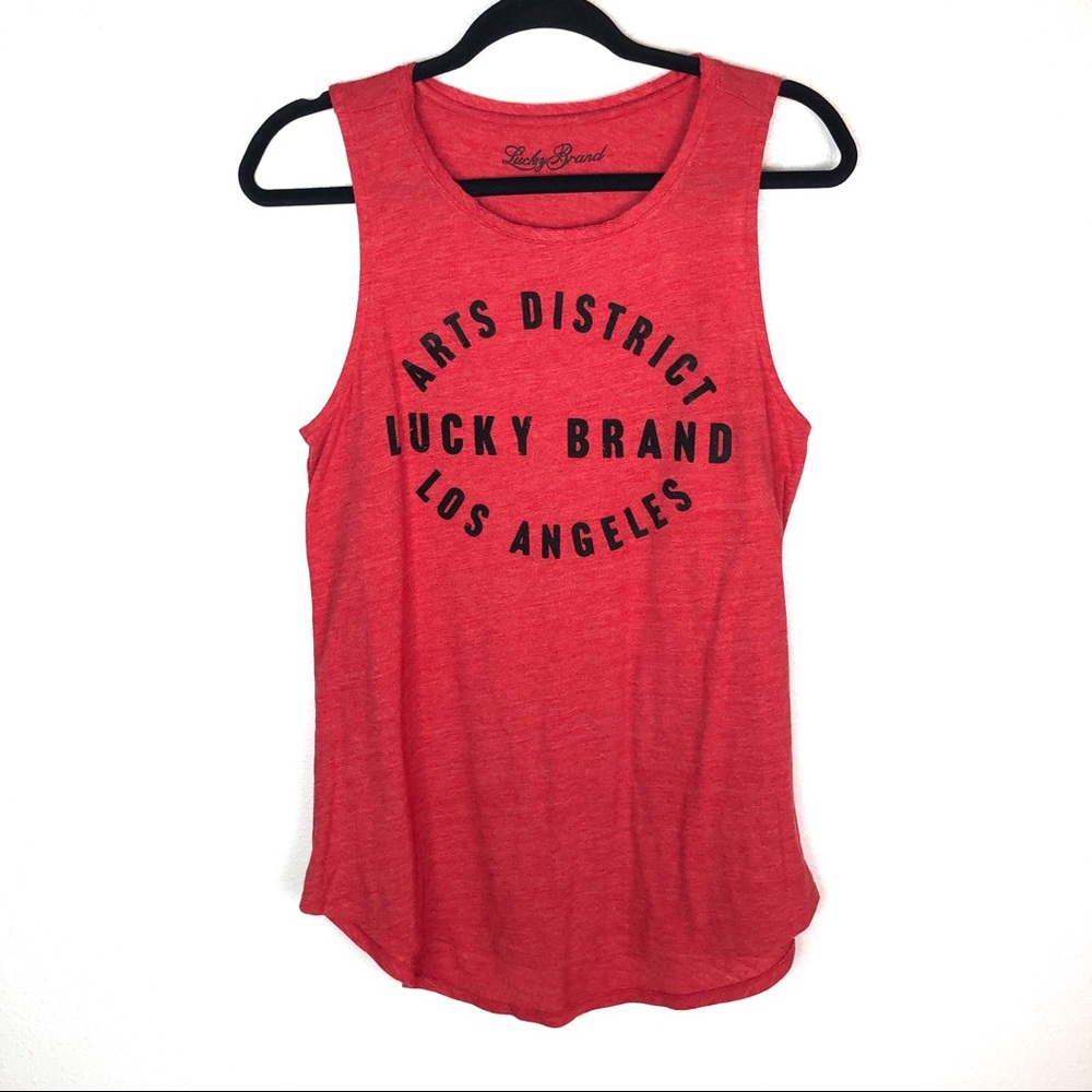 Lucky Brand Red Arts District Tank Top